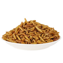 Load image into Gallery viewer, LuckyQworms Dried Black Solidier Fly Larvae 20LBS, High-Protein BSF Larvae Chicken Treats Non-GMO BSFL for Chickens, Hens, Ducks, Wild Birds
